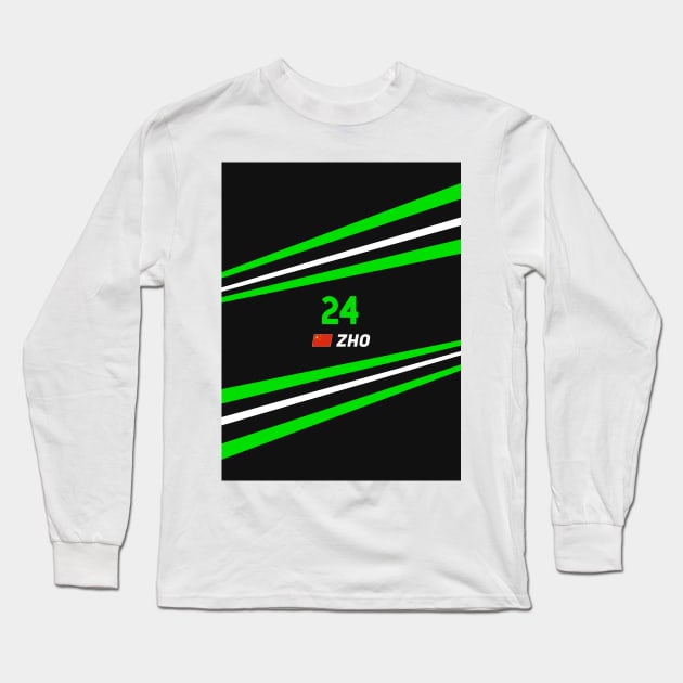 F1 2024 - #24 Zhou Long Sleeve T-Shirt by sednoid